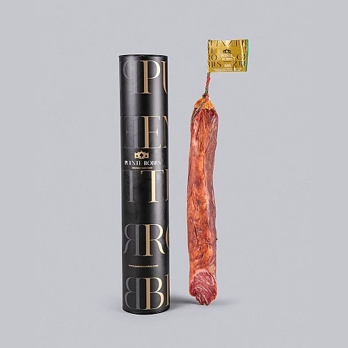 50% LOMBO DI MAIALE IBERICO STAGIONATO ALL'APERTO (IN TUBO) 50% LOMBO DI MAIALE IBERICO STAGIONATO ALL'APERTO (IN TUBO)