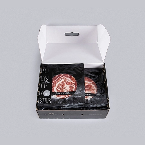 50% PROSCIUTTO DI CAMPAGNA IBERICO (AFFETTATO AL COLTELLO)