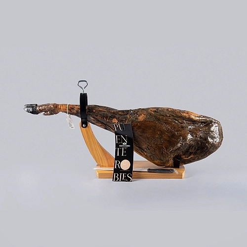 PROSCIUTTO CEBO IBERICO 50% DA 7 KG A 7,5 KG + PORTA PROSCIUTTO E COLTELLO IN OMAGGIO